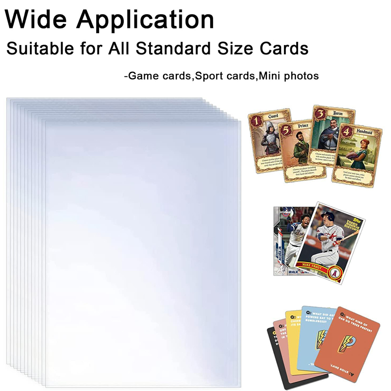 200 Pcs Transparent Playing Ca - Card Penny Sleeve recension och pris