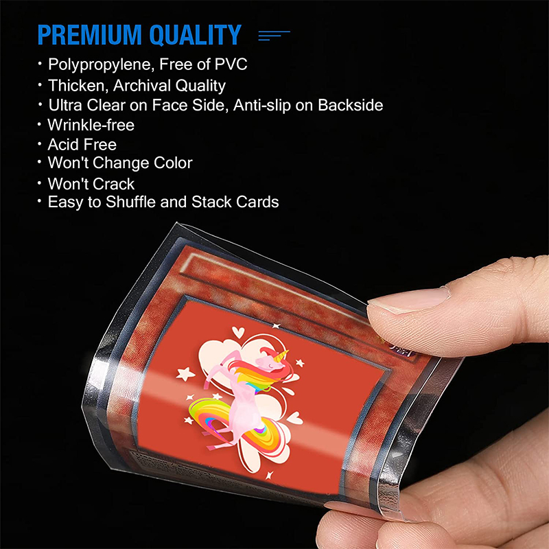 200 Pcs Transparent Playing Ca - Card Penny Sleeve recension och pris