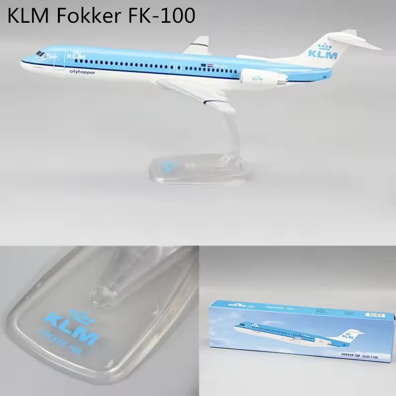 1/100 Scale Air /KLM FK-100/SM - Model Airplane Plastic recension och pris