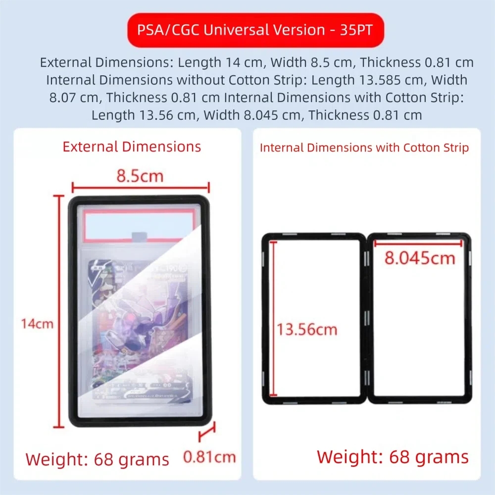 Aluminium Frame PSA/CGC Graded - Graded Card Display recension och pris